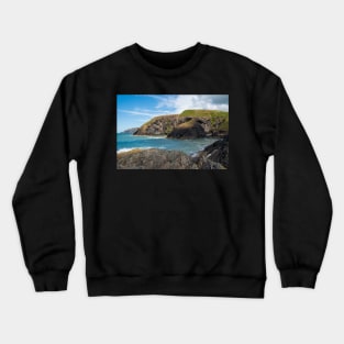 Ceibwr Bay Coastal Landscape Scenery - Near Newport, Pembrokeshire, Wales. Crewneck Sweatshirt